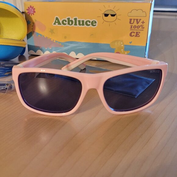 Kids Polarized Sunglasses TPEE Unbreakable Frame Sport baseball Softball Travel - Picture 1 of 7